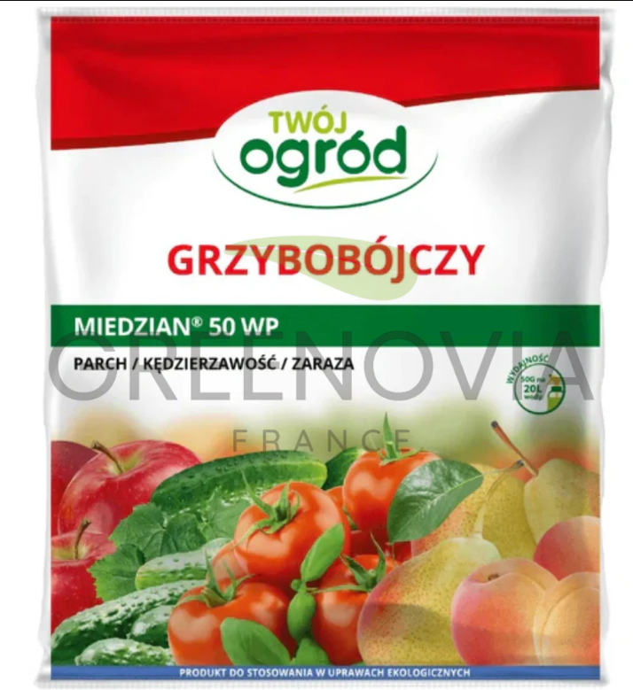 Miedzian 50 WP 50g (Copper Oxychloride) – Preventive fungicide for gardens and crops